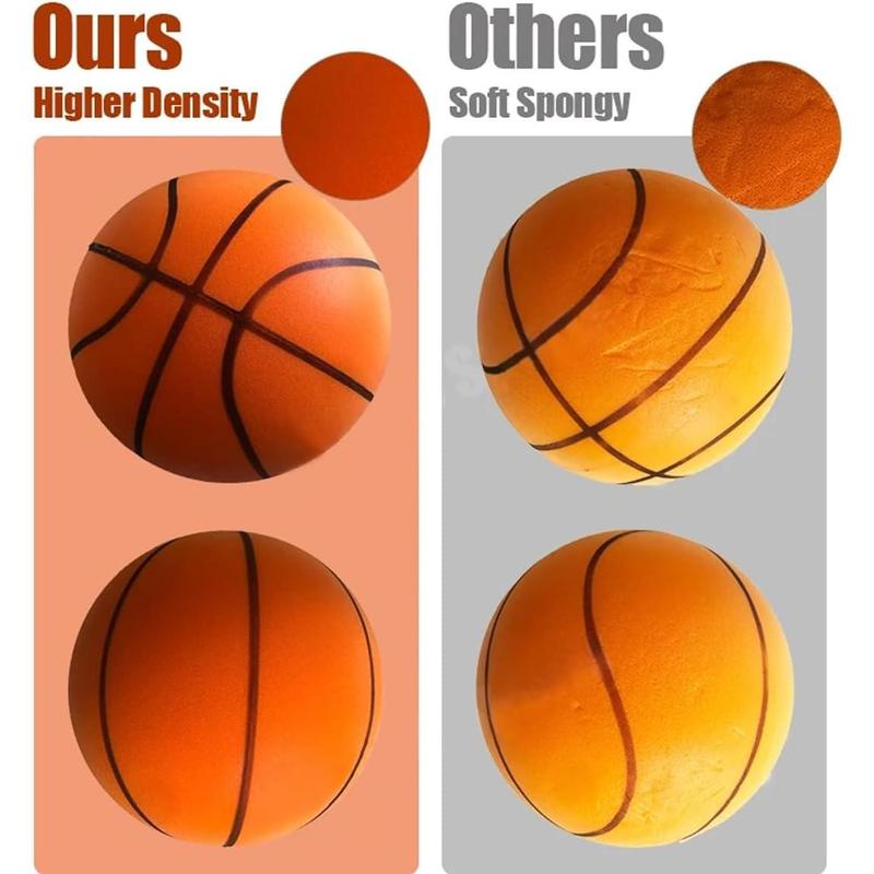 Silent Basketball, 2024 Quiet Basketball Indoor, Silent Basketball Dribbling Indoor, Silent Foam Basketball, Indoor Training Foam Bal,No Noise Basketball, for Various Indoor Activities (9.4 inchs)