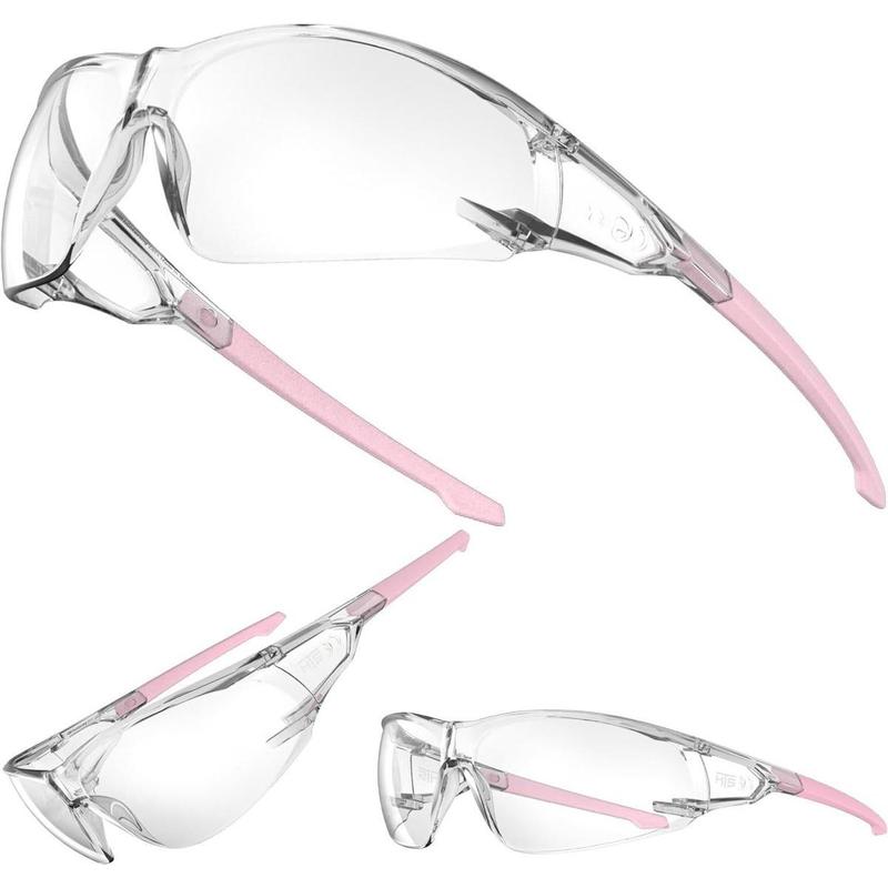 Lightweight Protective Anti-Fog Wrap-Around Clear Shooting Safety Glasses with ANSI Z87.1 Scratch Resistant