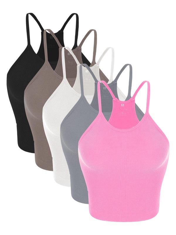 Women's Solid Color Sports Bra, Breathable Comfortable High Stretch Sports Vest, Ladies Sportswear for Gym Workout Yoga, Girly Gym Clothing