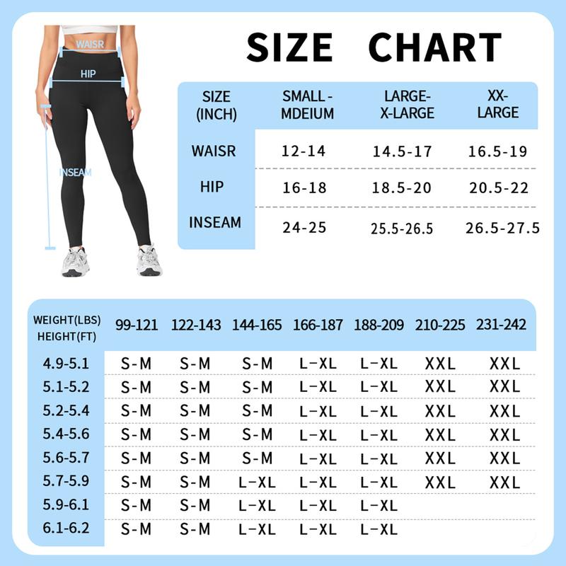 3PCS Soft Leggings with Pockets for Women High Waisted Tummy Control No See Through Workout Yoga Pants Leggings with Pockets