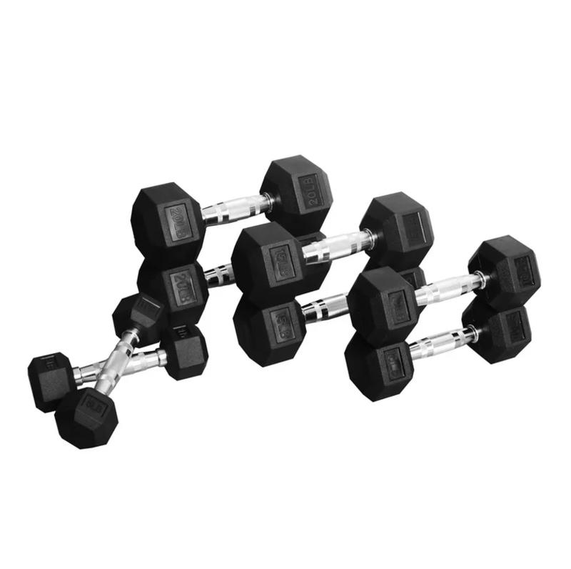 BalanceFrom Dumbbell Set, Pairs of 5 lb, 10 lb, 15 lb, and 20 lb