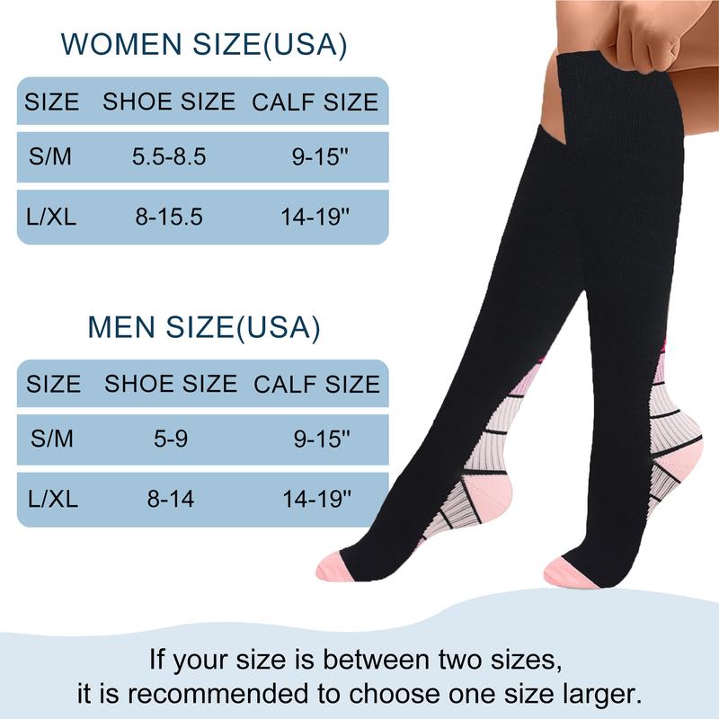 ISUNIE sports Socks Solid color series Knee High Socks for Women & Men for Athletic & Daily,Running,Climbing,Hiking,Christmas,Winter