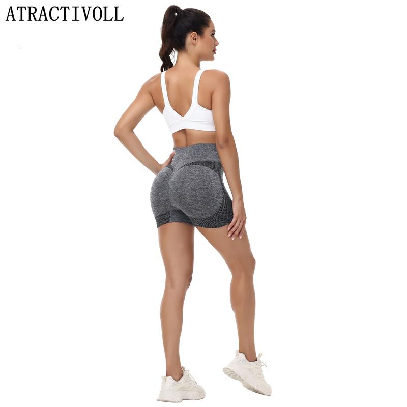 ATRACTIVOLL  1 2PCS Women's Summer Stretch Shorts,Quick Drying and Sweat Wicking Sweatpants  Breathable Outdoor Running Indoor Plus Size Yoga Pants, womens  shorts high waist skinny short