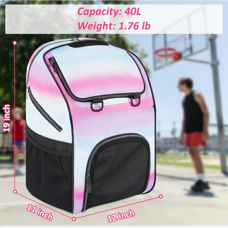 Basketball Bag, Large Basketball Backpack with Shoe Compartment and Ball Holder for daughter son, Water Resistant Soccer Bag for   Equipment Fits Volleyball Football Gym