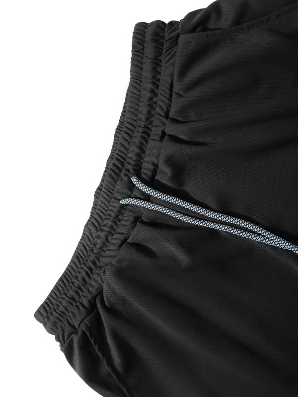 Men's 2 In 1 Drawstring Waist Sports Shorts, Gym Shorts, Casual Breathable Pocket Design Shorts For Outdoor Workout Running, Sport & Outdoor Clothing For Summer