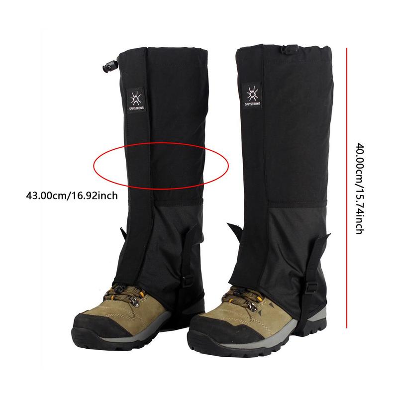 Christmas Waterproof Snow Boot Gaiters, 1 Pair Anti-tear Hiking Gaiters, Leg Gaiters for Men & Women, Gaiters for Hiking, Snowshoeing, Hunting, Climbing, Running