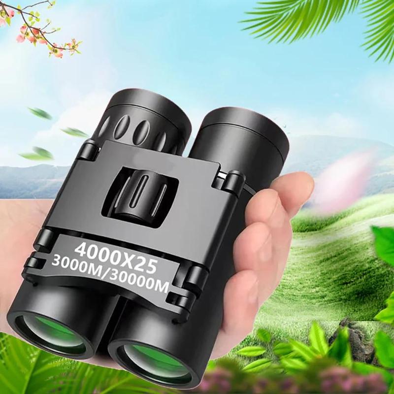 4000x25 Portable High Definition Binoculars, 3000m 30000m Binoculars, Foldable High Definition Binoculars for Outdoor Camping