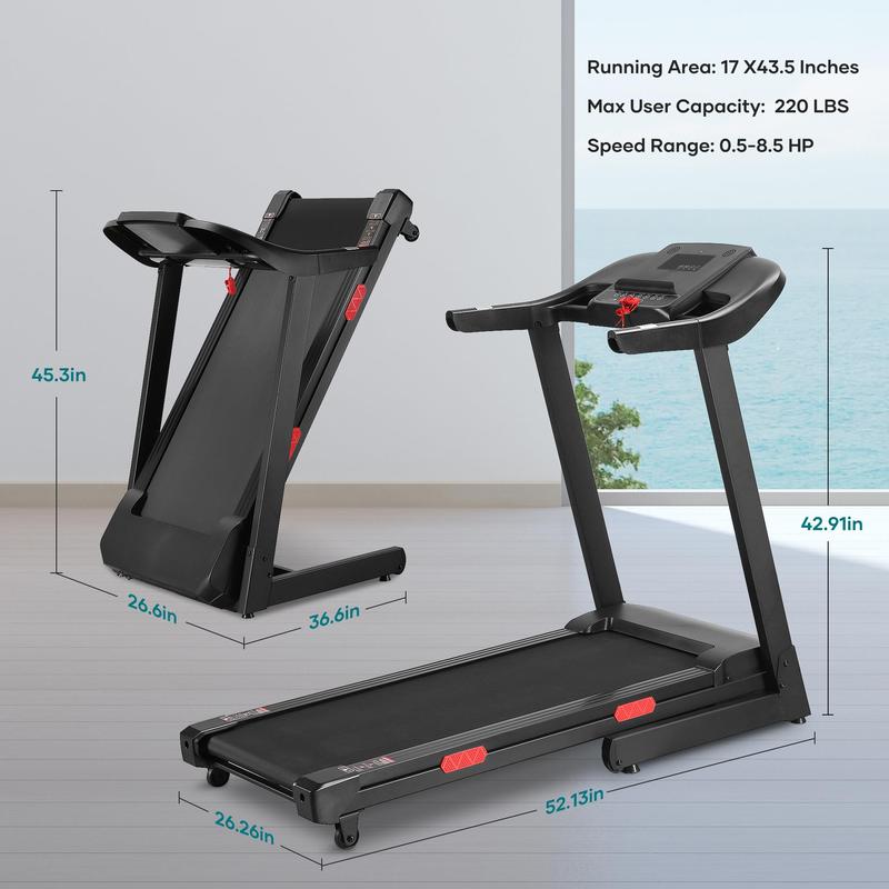 Treadmill with Auto Incline Bluetooth Voice Control 17