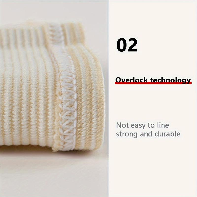 1pair Thickened And Extended Double-sided Heat Wormwood Bandage Knee Pads, Knee Joints Warm Foot Protection Leg Cover, Heat Compress Knitted Knee Pads