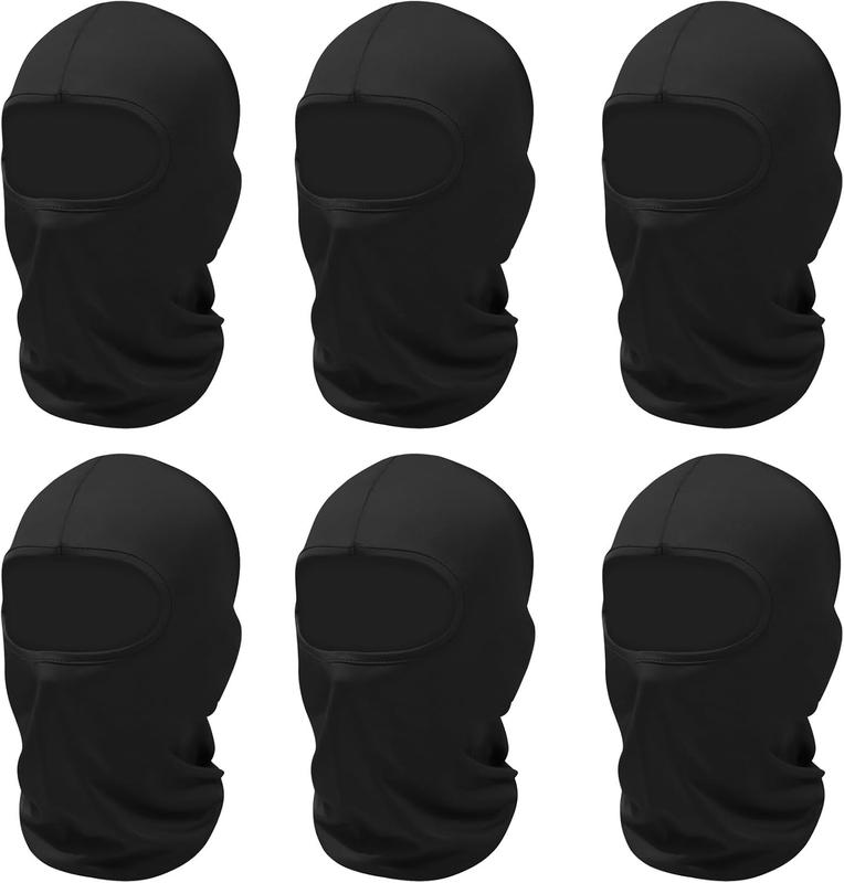 6 Pack Ski Mask Men Women Windproof Dustproof Sun Potection Balaclava Full Face Mask Motorcycle Football