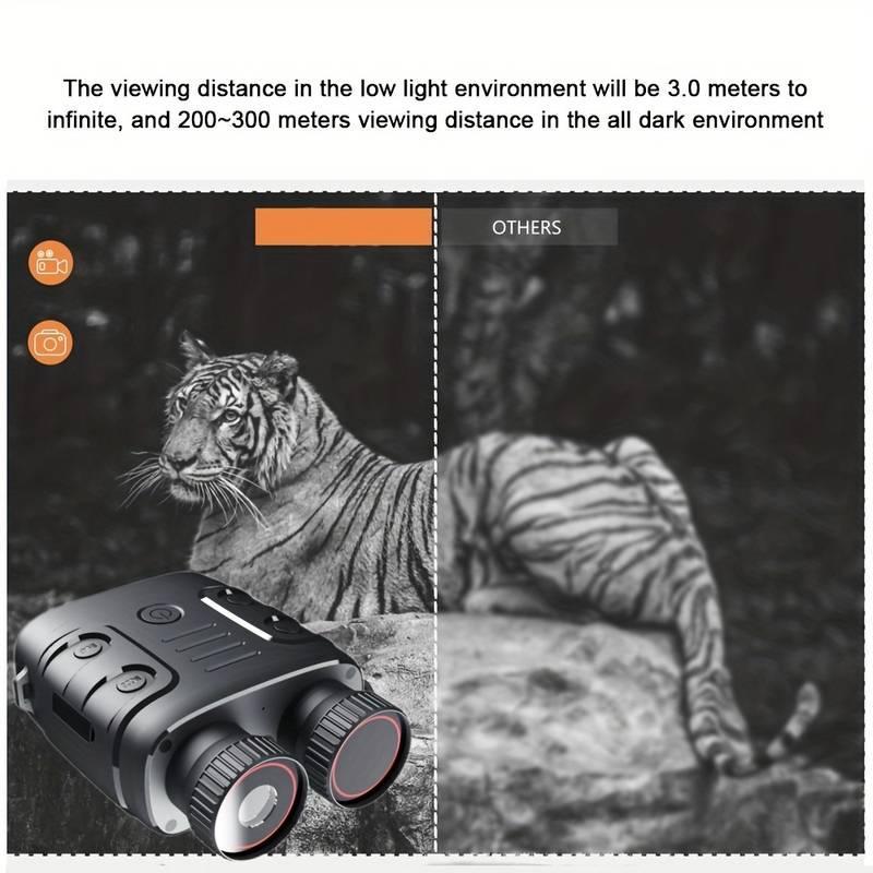 1080p Binocular Infrared Night-vision Binoculars, Day Night Use Photo Video Taking Digital Zoom 5X Binocular Night-vision Goggles, Camping Essentails