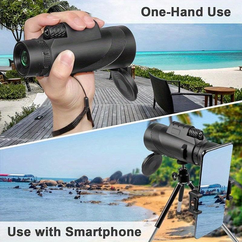 8x42 High-Resolution Night Vision Telescope: Perfect For Camping, Hiking, Birdwatching, And More