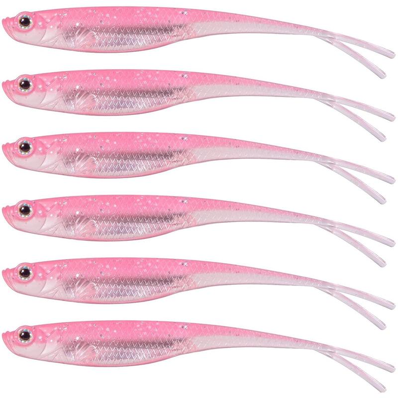 Artificial Fishing Lure, Reflective Simulation Soft Fish, High Quality X Tail Fork Tail Fake Bait, Outdoor Fishing Accessories