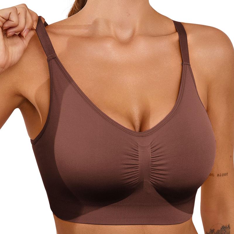 VRcomfy Women's Wireless Sculpt Comfort Bralette Sports Bra - , Casual Everyday comfort underwear