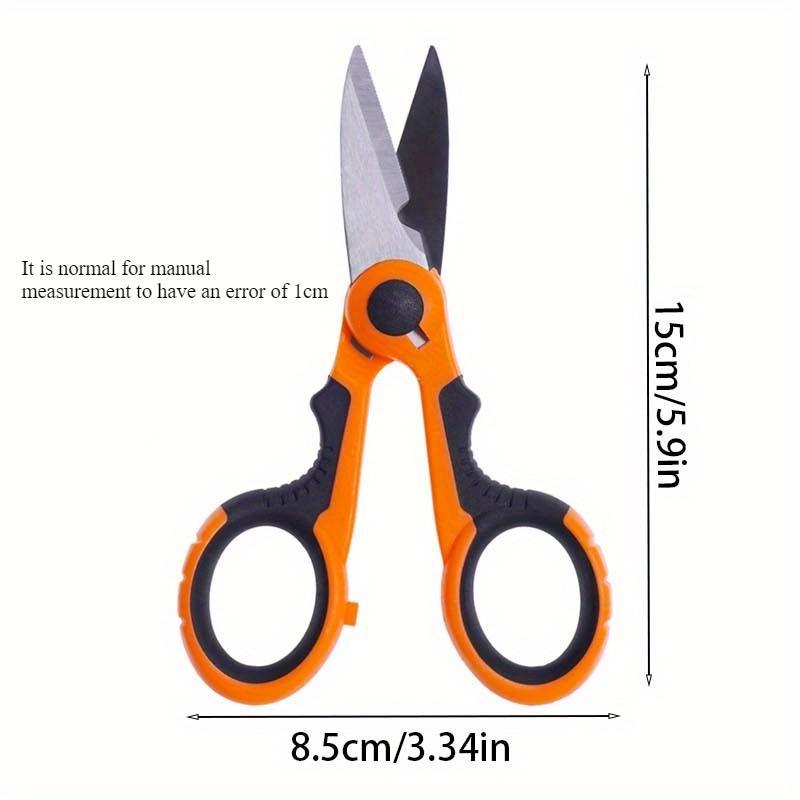 Stainless Steel Fishing Scissors, 1 Count Portable Scissor Pliers, Zigzag Fishing Tool, Outdoor Fishing Accessories