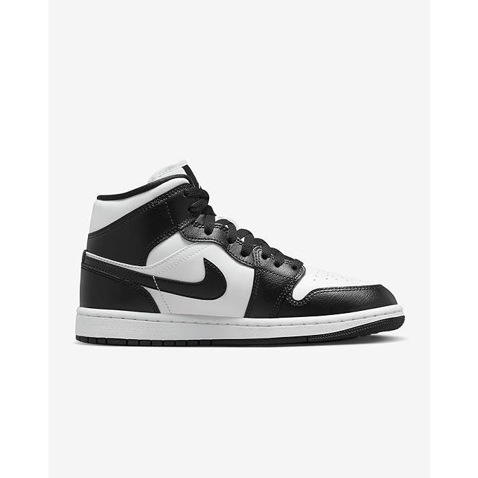 Women's Air Jordan 1 Mid White Black-White (DV0991 101)