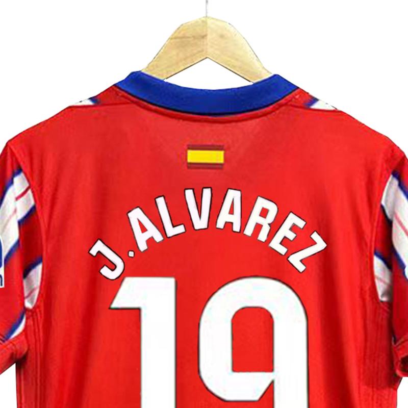 No.19 Alvarez Jersey  24-25  Atletico Madrid  Short sleeve  Soccer Jersey