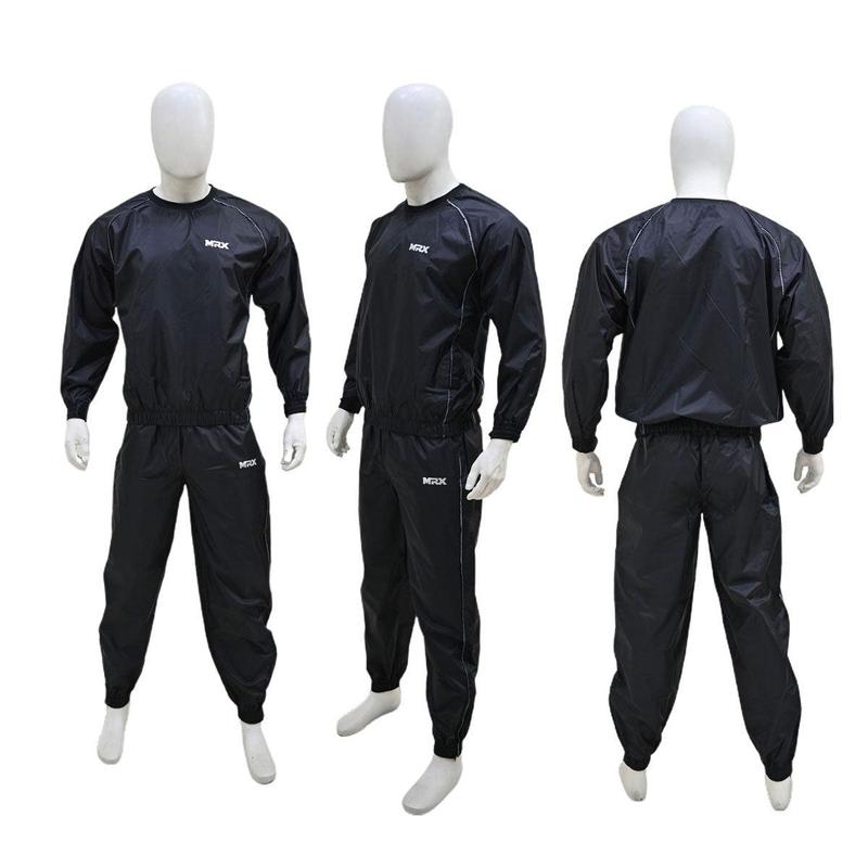 MRX Mens Sauna Sweat Suit for Gym Training, Boxing or MMA Workouts - Weight Loss Slimming