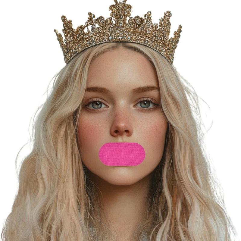 Queen's Mouth Tape, One Month Supply for Sleep, Mouth Tape, Pink, Mild, Adhesion, 30 Strips, Sports Accessories,