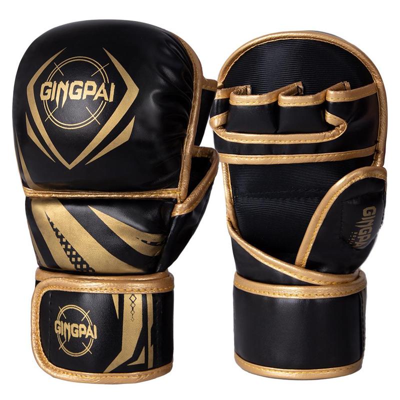 Half Finger Boxing Gloves, 1 Pair Professional MMA Boxing Gloves, Thickened Muay Thai Fighting Gloves, Boxing Equipment for Men & Women