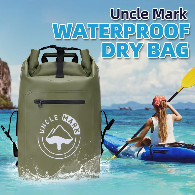 Uncle Mark Dry Bag Backpack Waterproof Floating 30L, Dry Bags Waterproof BackpacRafting, Boating, Swimming, Camping, Hiking, Beach, Fishing logo k for Men, Dry Sack Waterproof Bag Kayak