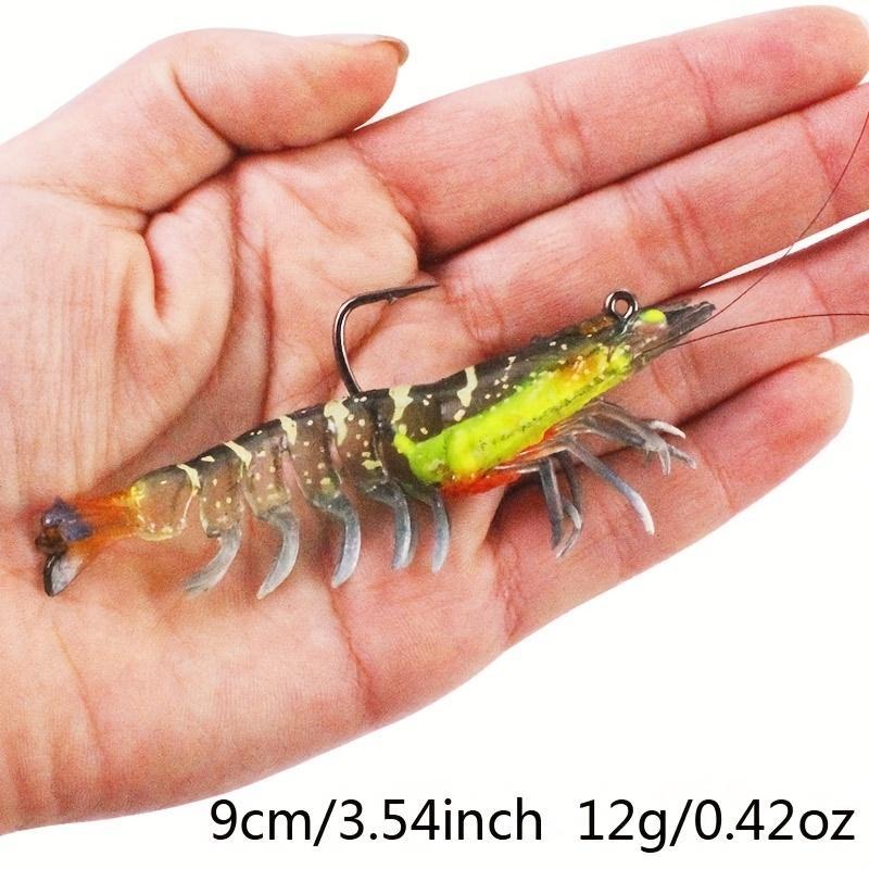 Luminous Bionic Shrimp Bait, 1 Count Imitation Shrimp Bait, Outdoor Fishing Accessories, Fishing Supplies