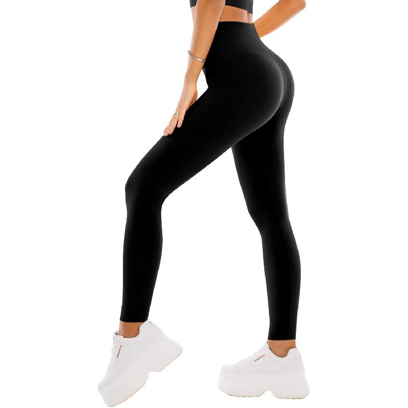 High waisted leggings for women-full length capri buttery soft yoga pants for workout Athletic