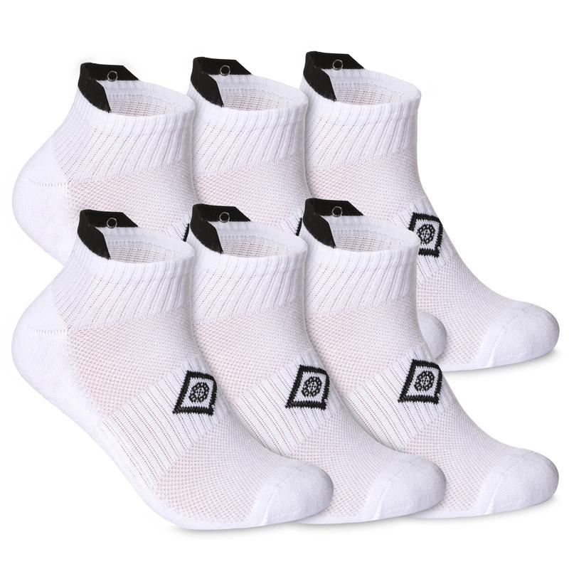 Whipper Snapper Socks Unisex Cushioned Cotton 6 pack with Arch-band Support