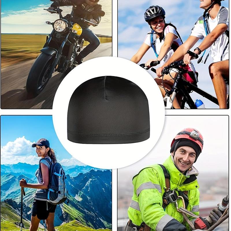 Cycling Skull Cap Liner(1 Count), Breathable & Sweat-absorbing Cap, Sports Hat for Running & Cycling