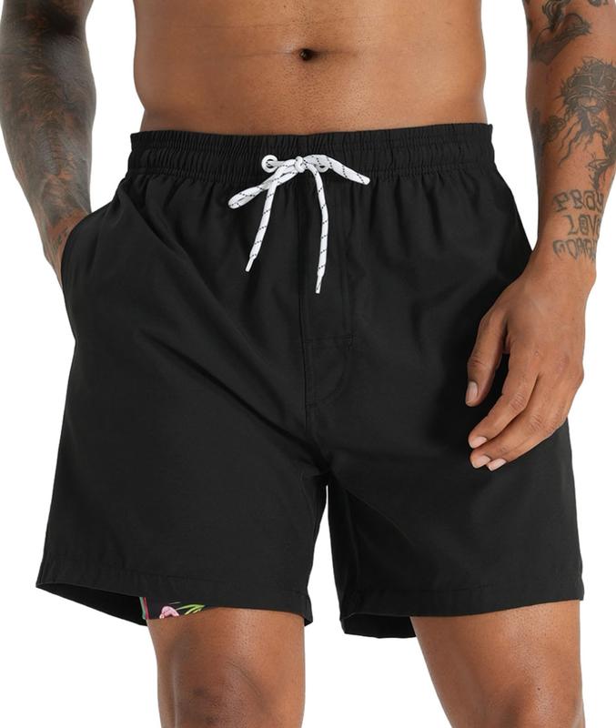 APTRO Men's Quick Dry 2 in 1 Swim Trunks with Compression Liner Swimsuit Swim Shorts Bathing Suits