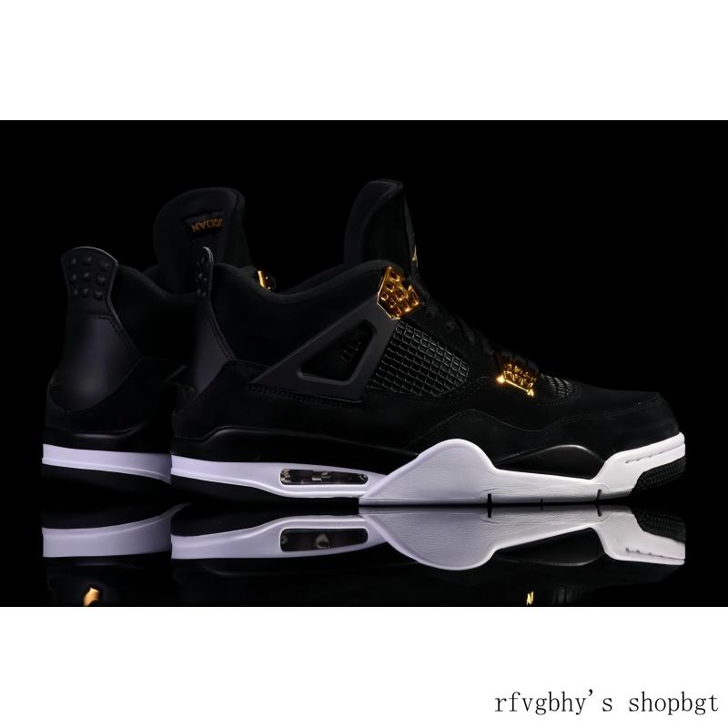 Jordan 4 Classic design ,Lightweight and slip-resistant,Mid-top vintage basketball shoes black whiteWinter Sale