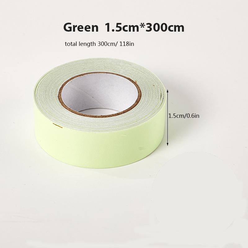 Glow in The Dark Fishing Tape, 2 Counts Fluorescent Green Roll Sticker Tape, Self Adhesive Tape for Fishing Rod, Outdoor Fishing Accessories