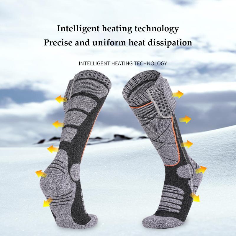 USB Rechargeable Heating Socks, Smart Constant Temperature Heating Socks, Outdoor Cycling Skiing Electric Warm Socks, Christmas Gift