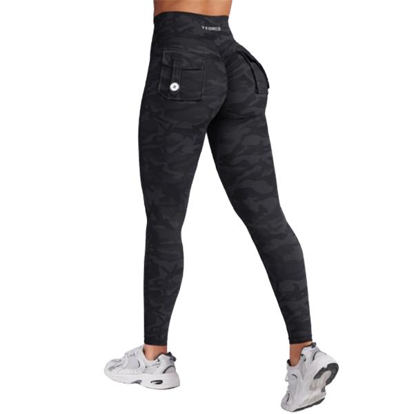 YEOREO Leggings with Pockets for Women Charm Leggings Workout Leggings for Women V Cross Waist Butt Lifting Gym Yoga activewear exercise walking