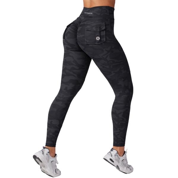 YEOREO Leggings with Pockets for Women Charm Leggings Workout Leggings for Women V Cross Waist Butt Lifting Gym Yoga activewear exercise walking