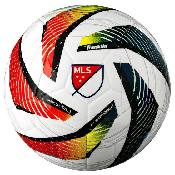 Franklin Sports MLS Tornado Soccer Ball - Official Size 5 - Soft Cover - Air Pump Included