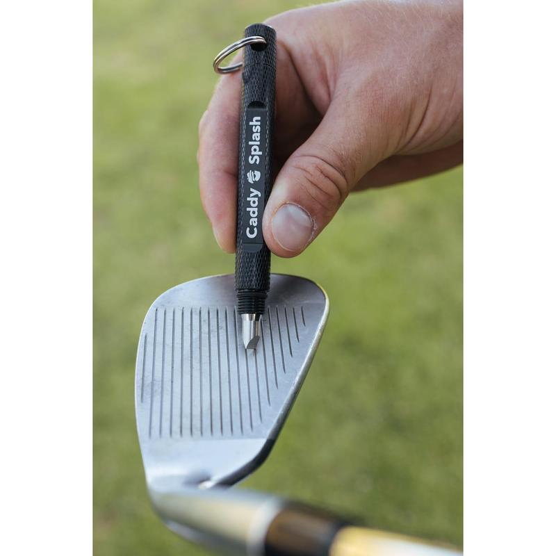 Caddy Splash Groove Sharpener for Golf Clubs - Improve Ball Flight, Spin & Accuracy