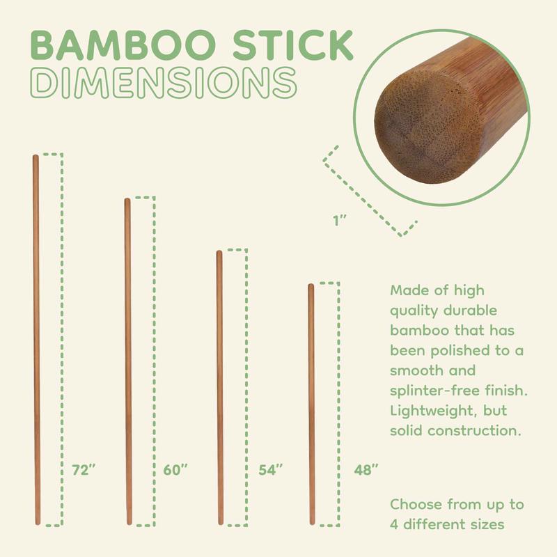 Bamboo Bo Staff Round End