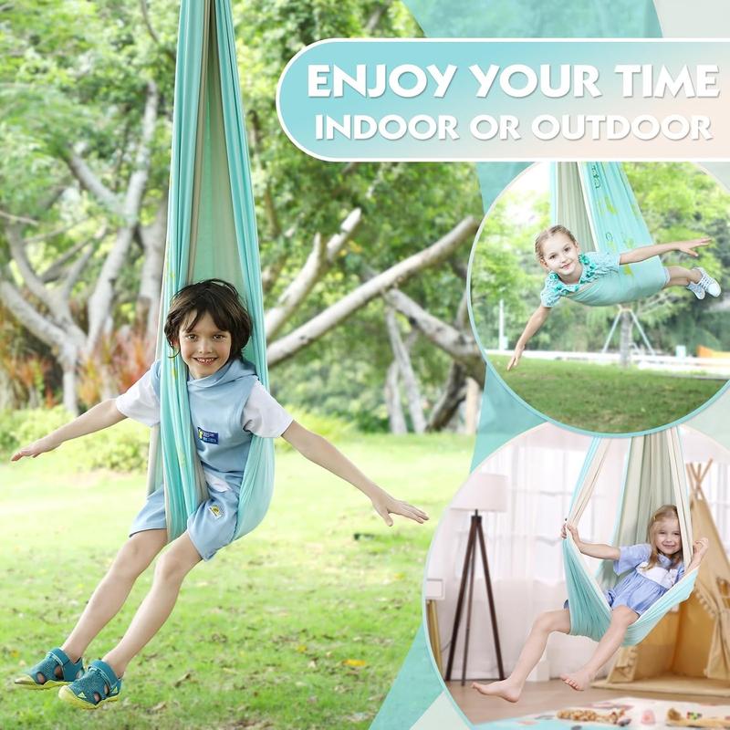 Wildken Sensory Swing Indoor Outdoor , Therapy Swing Indoor 360° Swivel Hanger Cuddle Swing Outdoor Hammocks, Has Calming Effect On Child for Children with ADHD Sensory Integration