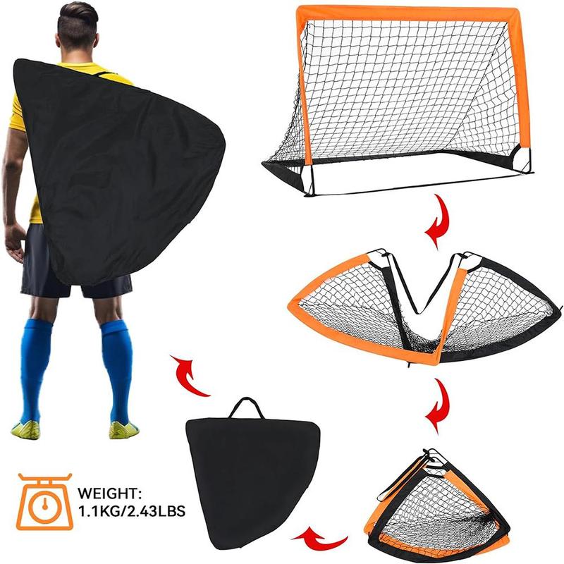 Portable Soccer Goal, 1 Set Pop Up Soccer Goal, Football Goal for Backyard, Indoor and Outdoor, Football Accessories