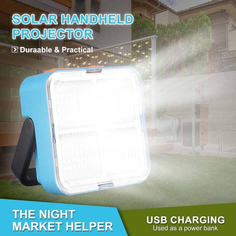 Multifunctional Solar Portable Light, 2600mA High Light Magnetic Absorption Floodlight, USB Rechargeable Flashlight for Outdoor Camping, Fishing, Hiking & Travel Emergency Light