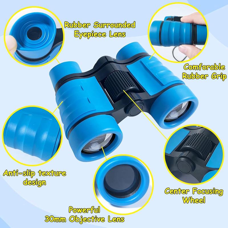 ESSENSON Binoculars for Kids Toys Gifts for Age 3, 4, 5, 6, 7, 8, 9, 10+ Years Old Boys Girls Kids Telescope Outdoor Toys for Sports and Outside Play, Bird Watching, Birthday Presents(Blue)