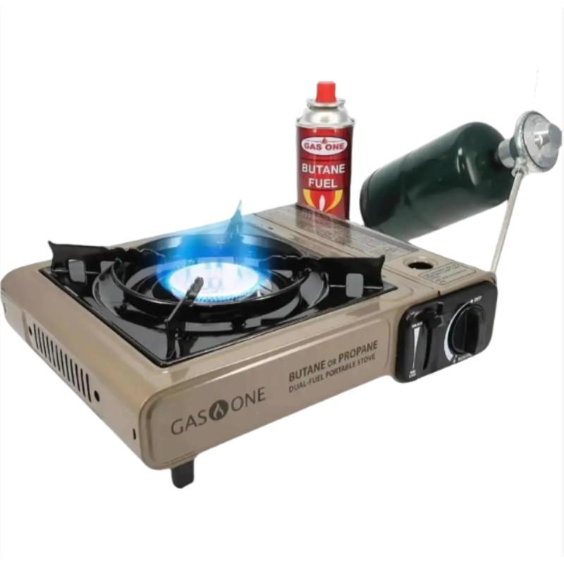 GasOne Dual Fuel Stove Portable Camping Stove with Carrying Case - Compatible with Butane and Propane Fuel portable stove Propane Burner