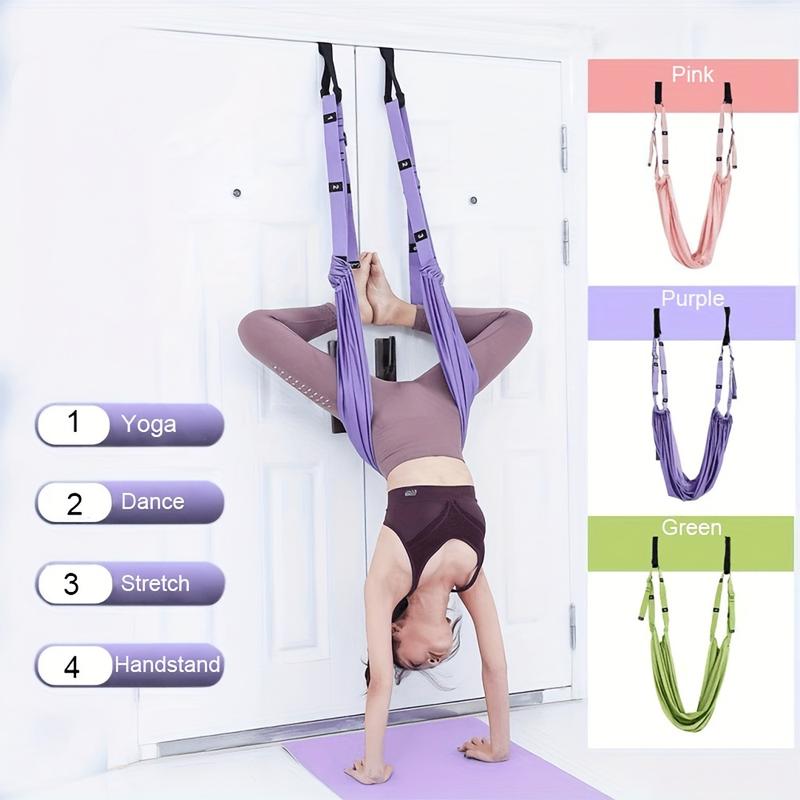 Waist Back Leg Stretch Strap, Aerial Yoga Hanging Rope for Shaping, Pilates, Fitness, Training