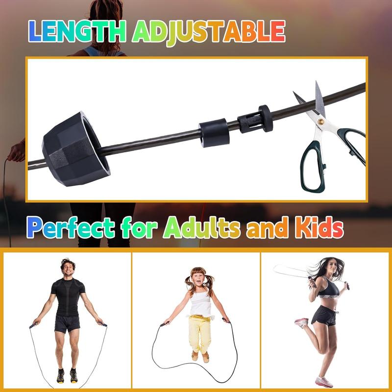 Jump Rope for Women Men , Adjustable Skipping Rope with Ball Bearings, Professional Jumping Rope with  Handles, Tangle-Free Rapid Speed Jump Ropes for Fitness Workout Boxing Exercise