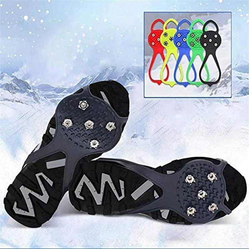 Universal Non-Slip2PCS Gripper Spikes,Durable Cleats with Good Elasticity,Easy to Pull On or Take Off,Suitable for All Type of Shoes,Perfect for Winter Sports