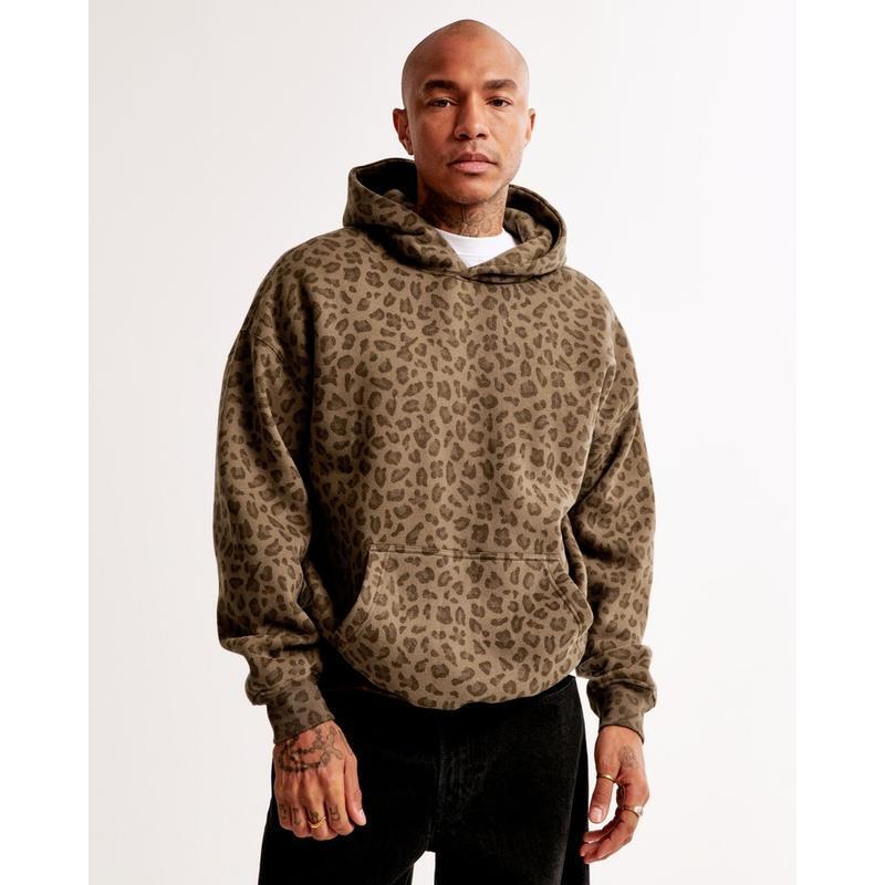 Leopard Hoodie Cheetah Hoodie -Trendy Unisex OversizedPopover winter jacket