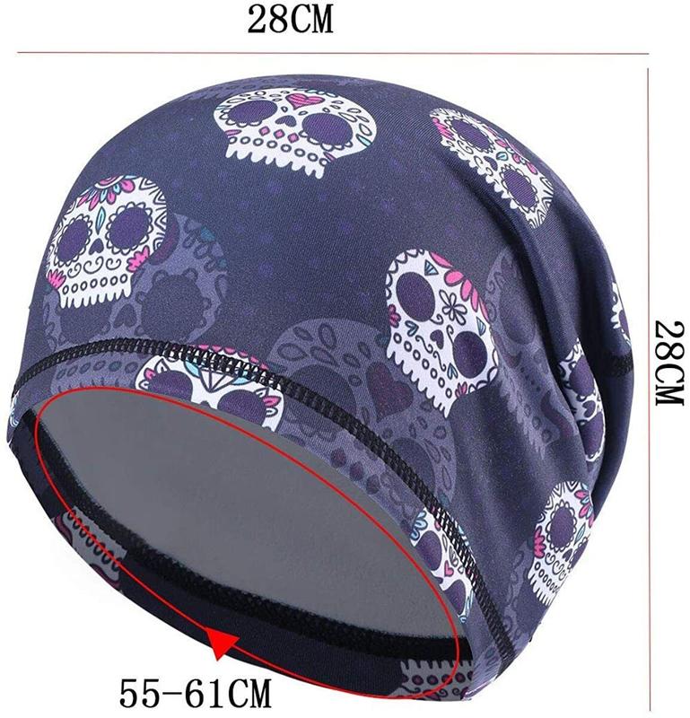 Winter Skull Caps Fleece Warm Beanie Cap Cycling Helmet Liner Hat for Men Women