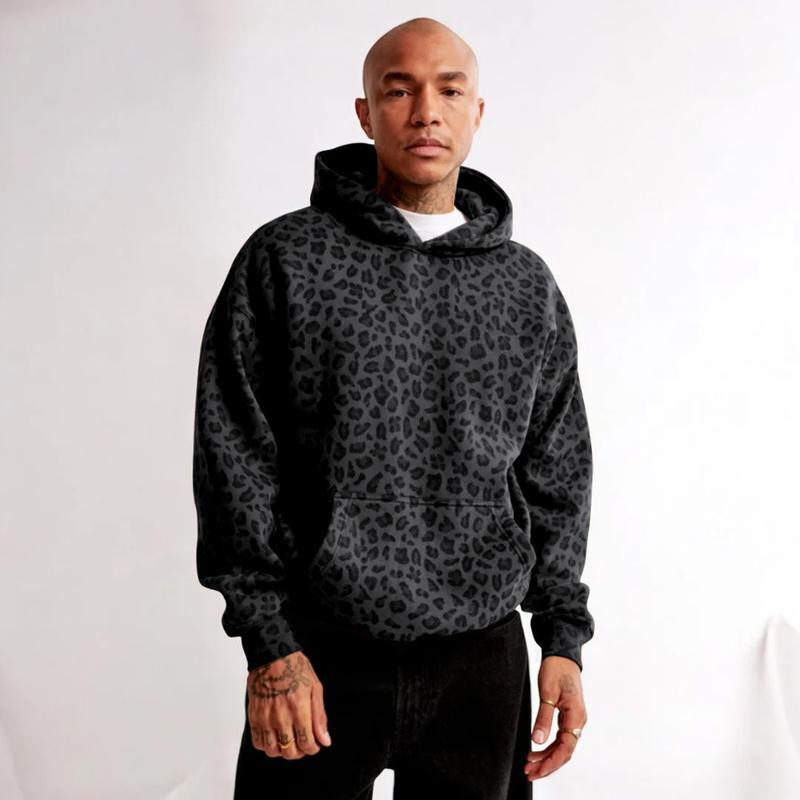 Leopard Hoodie Cheetah Hoodie -Trendy Unisex OversizedPopover winter jacket