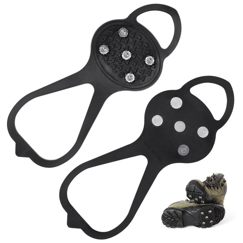 Universal Non-Slip2PCS Gripper Spikes,Durable Cleats with Good Elasticity,Easy to Pull On or Take Off,Suitable for All Type of Shoes,Perfect for Winter Sports